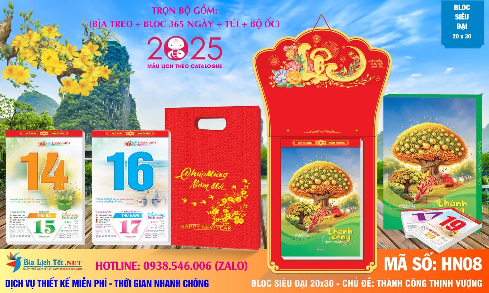 Bloc Siêu Đại (20x30cm) | HN08 - Thành Công Thịnh Vượng