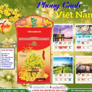 Lịch 52 Tuần - (30x41) - 2020 - NB138 - Phong Cảnh Việt Nam