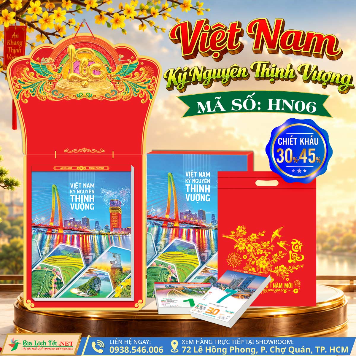 MS: HN06 - Việt Nam Kỷ Nguyên Thịnh Vượng - Bloc Cực Đại (25x35cm)
