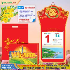 Mã Số: HN12C - Việt Nam Kỷ Nguyên Thịnh Vượng (Đầu Treo Cá Chép Hóa Rồng)