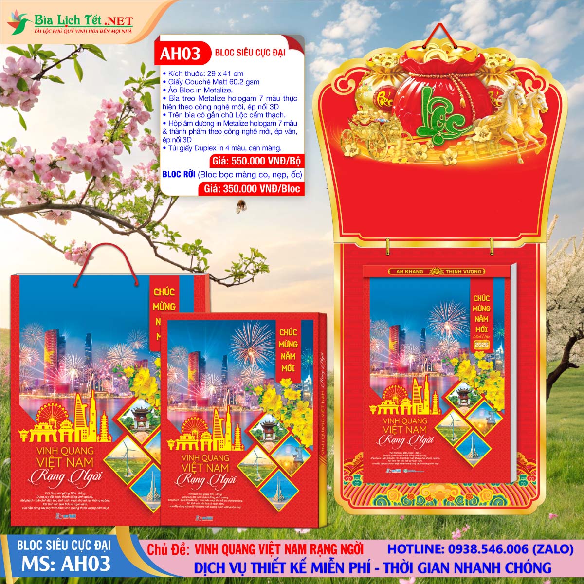 Mã Số: AH03 - Vinh Quang Việt Nam Rạng Ngời