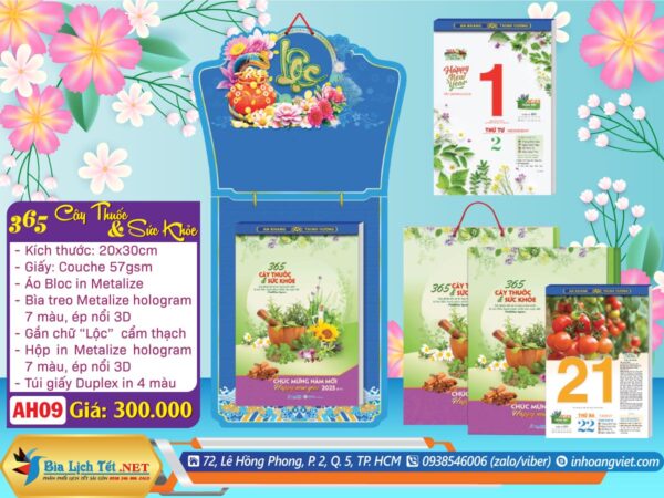 Bloc Siêu Đại (20x30cm) - AH09 - 365 Cây Thuốc & Sức Khỏe (Trọn Bộ)