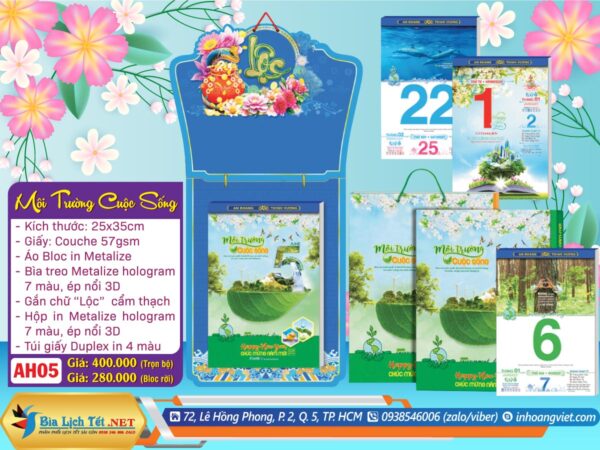 Bloc Siêu Đại (25x35cm) - AH05 - Môi Trường Cuộc Sống (Trọn Bộ)