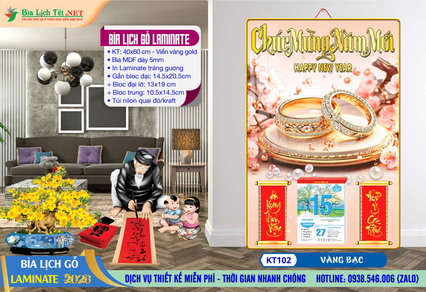 Mã Số: KT102 - Vàng Bạc