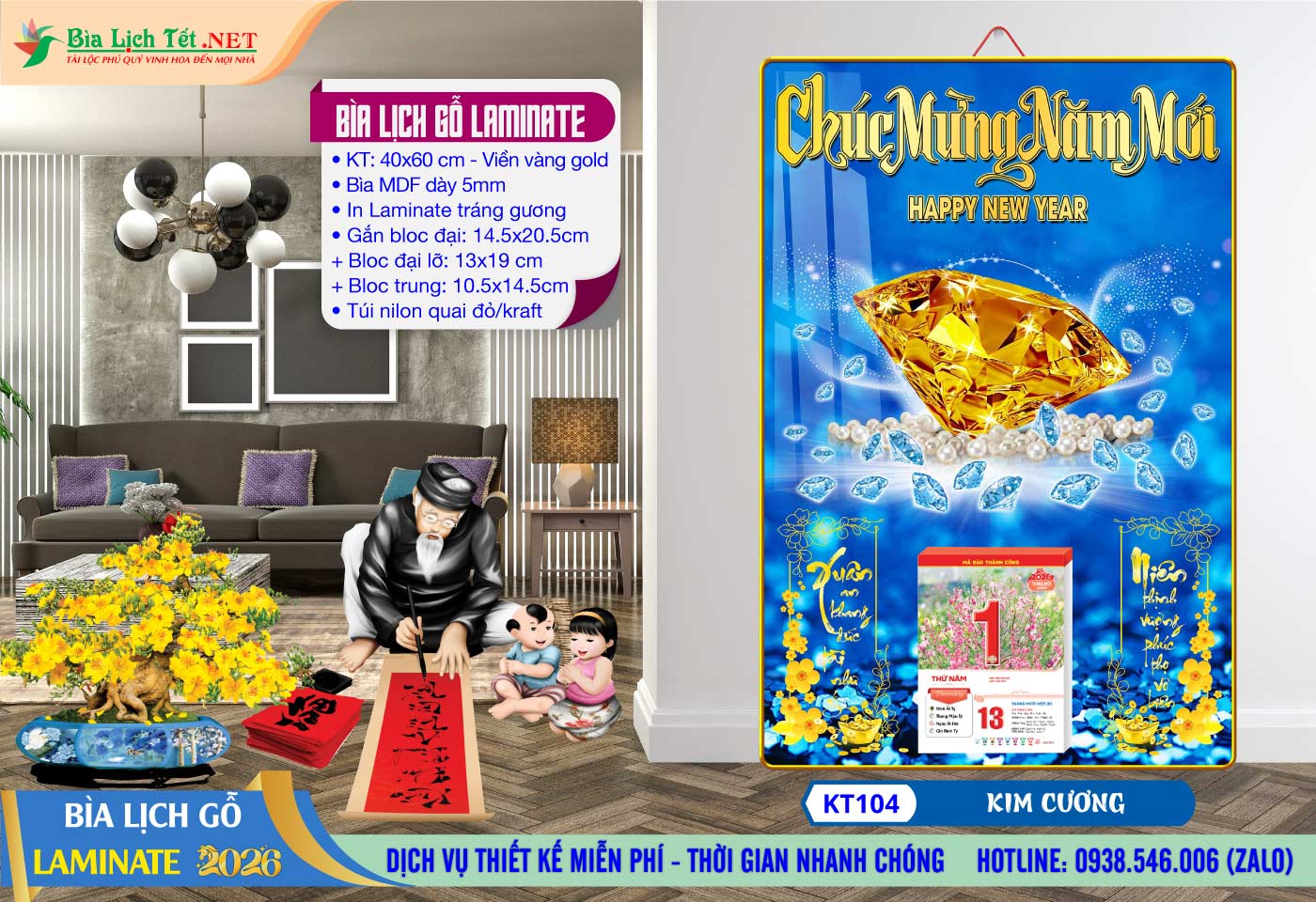 Mã Số: KT104 - Kim Cương