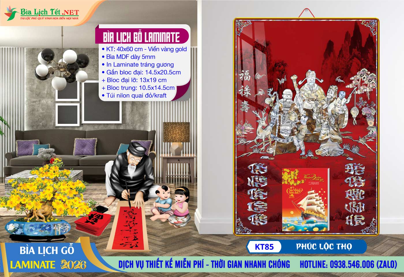 Mã Số: KT85 - Phúc Lộc Thọ