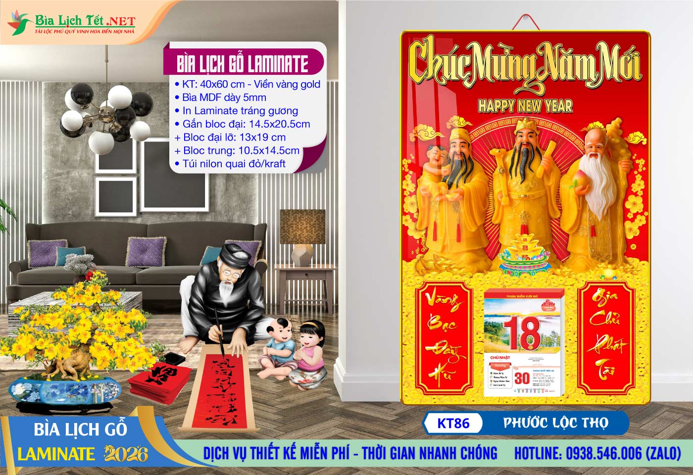 Mã Số: KT86 - Phước Lộc Thọ