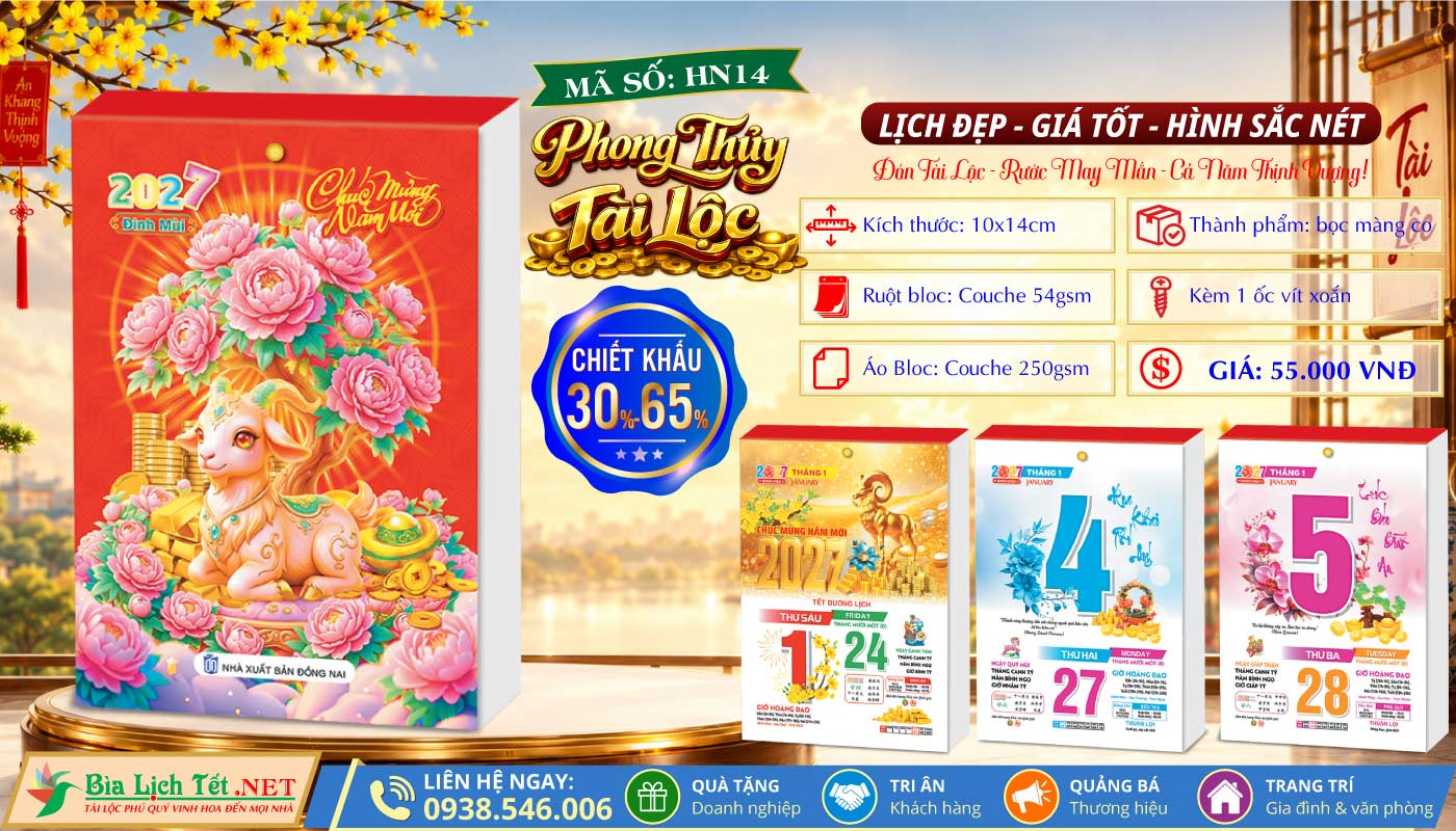 Bloc Trung Màu (10x14cm) | MS: HN14 - Phong Thủy Cát Tường