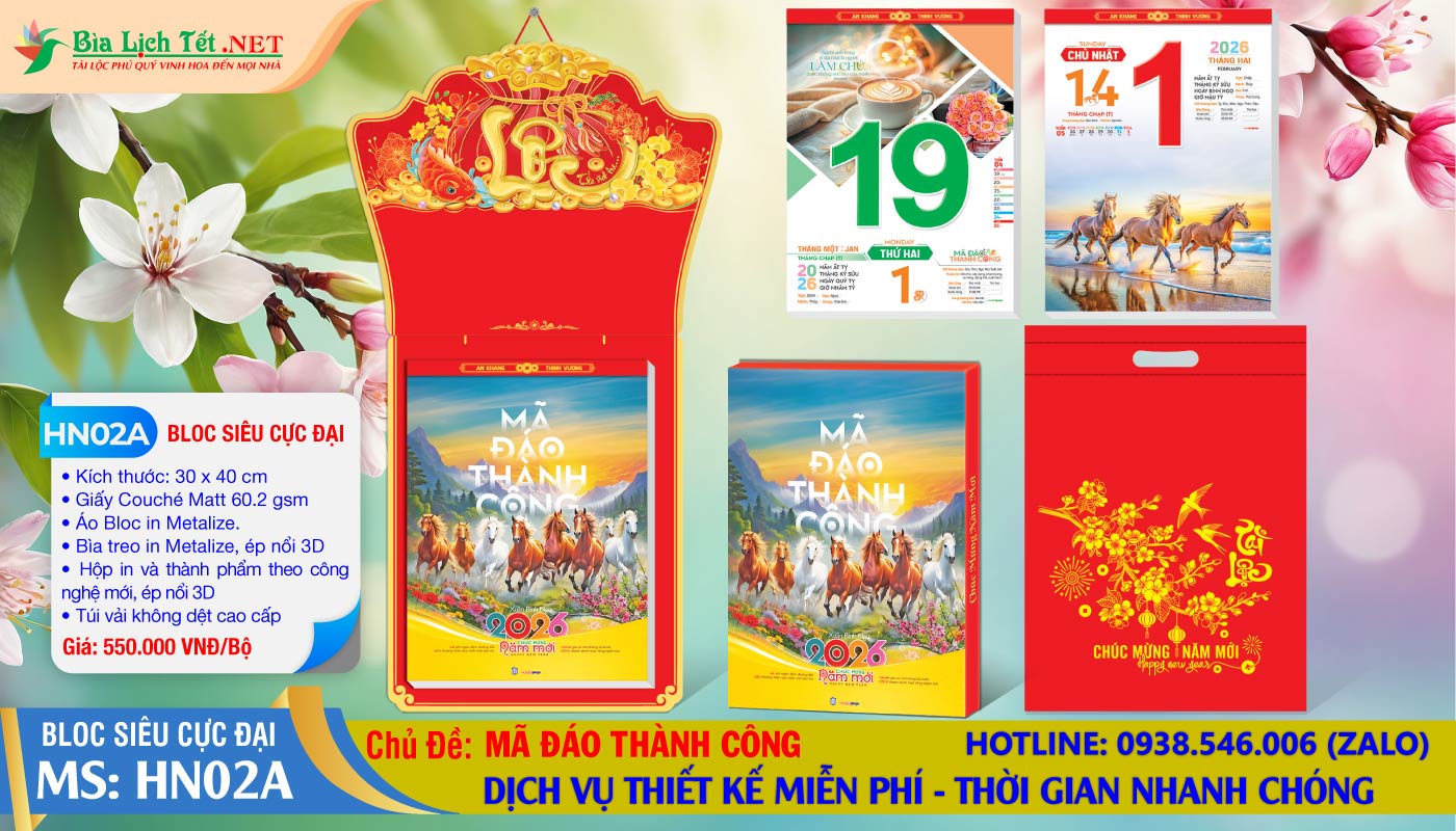 Bloc Siêu Cực Đại - HN02A - Mã Đáo Thành Công (Đầu Treo Chữ Lộc)