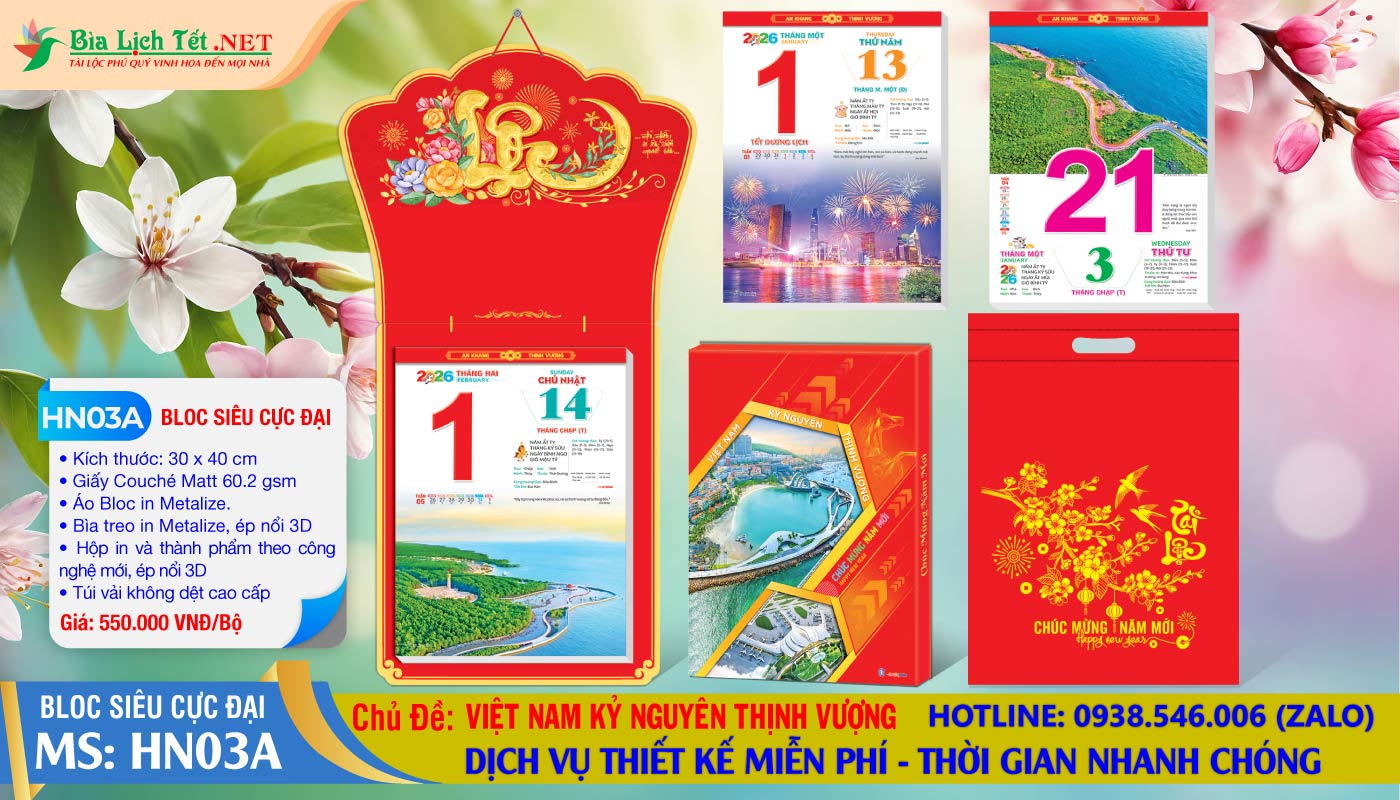 Bloc Siêu Cực Đại - HN03A - Việt Nam Kỷ Nguyên Thịnh Vượng (Đầu Treo Chữ Lộc)