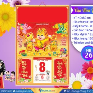 Bìa (40x60cm) Metalize - NB26 - Vạn Niên Phú Quý