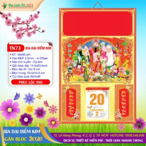 Bìa Đại Ép Kim - TN73 - Phước Lộc Thọ