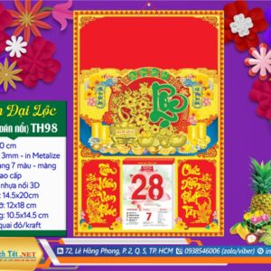 Bìa Đại (40x60cm) Dán Nổi - TH98 - Xuân Đại Lộc