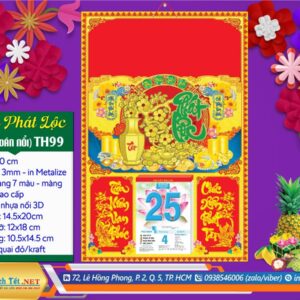 Bìa Đại (40x60cm) Dán Nổi - TH99 - Xuân Phát Lộc