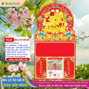 Bìa Lò Xo Dán Nổi - TN38 - Song Mã Phát Tài