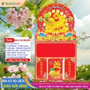 Bìa Lò Xo Dán Nổi - TN40 - Song Mã Bách Tài