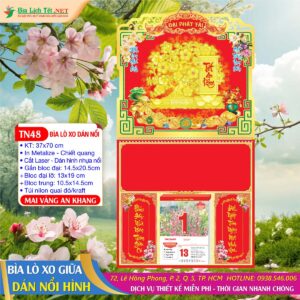 Bìa Lò Xo Dán Nổi - TN48 - Mai Vàng An Khang