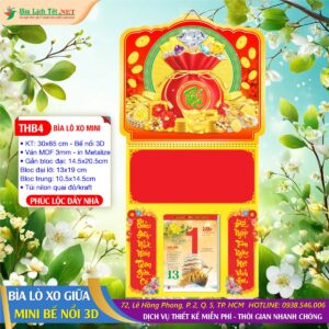 Bìa Lò Xo Mini (30x65cm) Bế Nổi - THB4 - Phúc Lộc Đầy Nhà