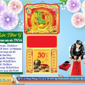 Bìa Lò Xo Mini Dán Nổi - TN56 - Tài Lộc Như Ý