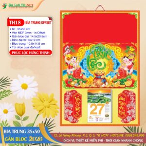 Bìa Trung 35x50 - TH18 - Phúc Lộc Hưng Thịnh