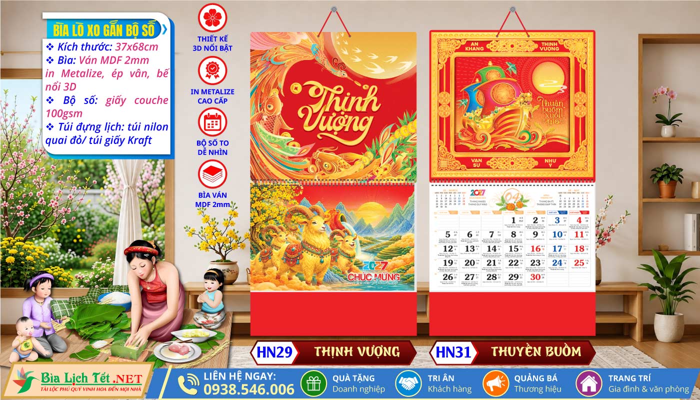 MS: HN29 - Thịnh Vượng + MS: HN31 - Thuyền Buồm