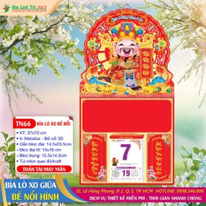 Bìa Lò Xo Bế Nổi - TN66 - Thần Tài May Mắn