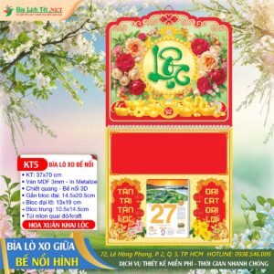 Bìa Lò Xo Giữa Bế Nổi - KT5 - Hoa Xuân Khai Lộc