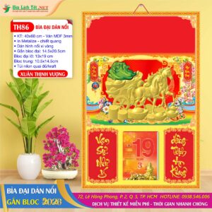 Bìa Đại Dán Nổi - TH86 - Xuân Thịnh Vượng