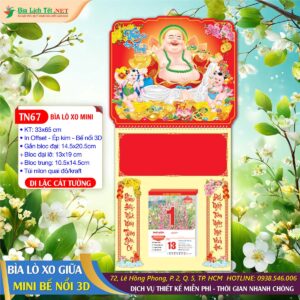 Bìa Lò Xo Mini (33x65) Bế Nổi - TN67 - Di Lặc Cát Tường