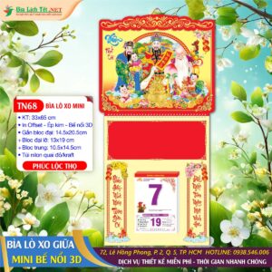 Bìa Lò Xo Mini (33x65) Bế Nổi - TN68 - Phúc Lộc Thọ