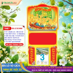 Bìa Lò Xo Mini (30x65cm) Bế Nổi - THB7 - Mã Đáo Thành Công