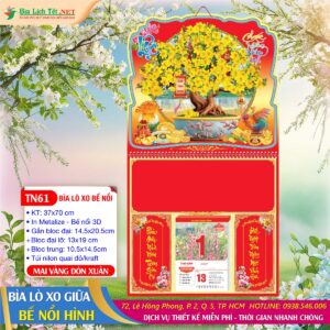 Bìa Lò Xo Bế Nổi - TN61 - Mai Vàng Đón Xuân