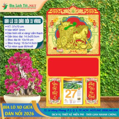 Bìa Lò Xo (37×70) Dán Nổi