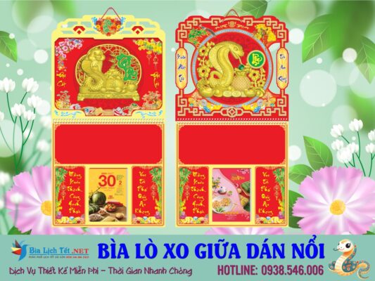 Bìa Lò Xo Giữa Dán Nổi Gắn Bloc 2025