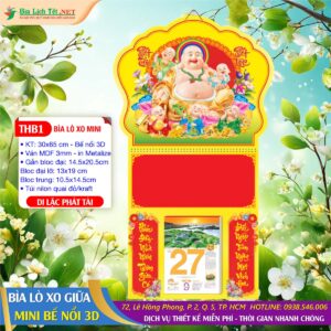 Bìa Lò Xo Mini (30x65cm) Bế Nổi - THB1 - Di Lặc Phát Tài