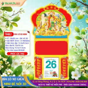 Bìa Lò Xo Mini (30x65cm) Bế Nổi - THB2 - Phúc Lộc Thọ