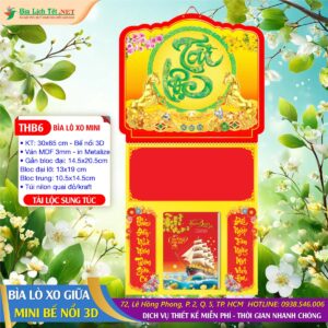 Bìa Lò Xo Mini (30x65cm) Bế Nổi - THB6 - Tài Lộc Sung Túc